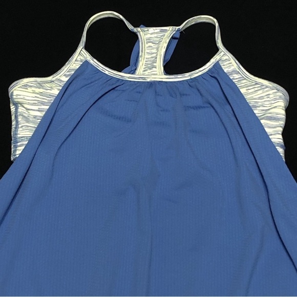 Lululemon No Limits Tank Top Bra Attached Blue Tank | Size 6 | NWOT - Picture 6 of 10